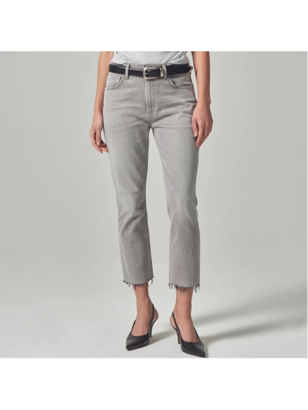 NWT Citizens of Humanity Isola Straight Crop Quartz Grey